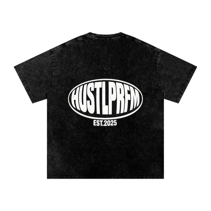 BLACKOUT HUSTLPRFM  Snow-Wash Oversized T-Shirt