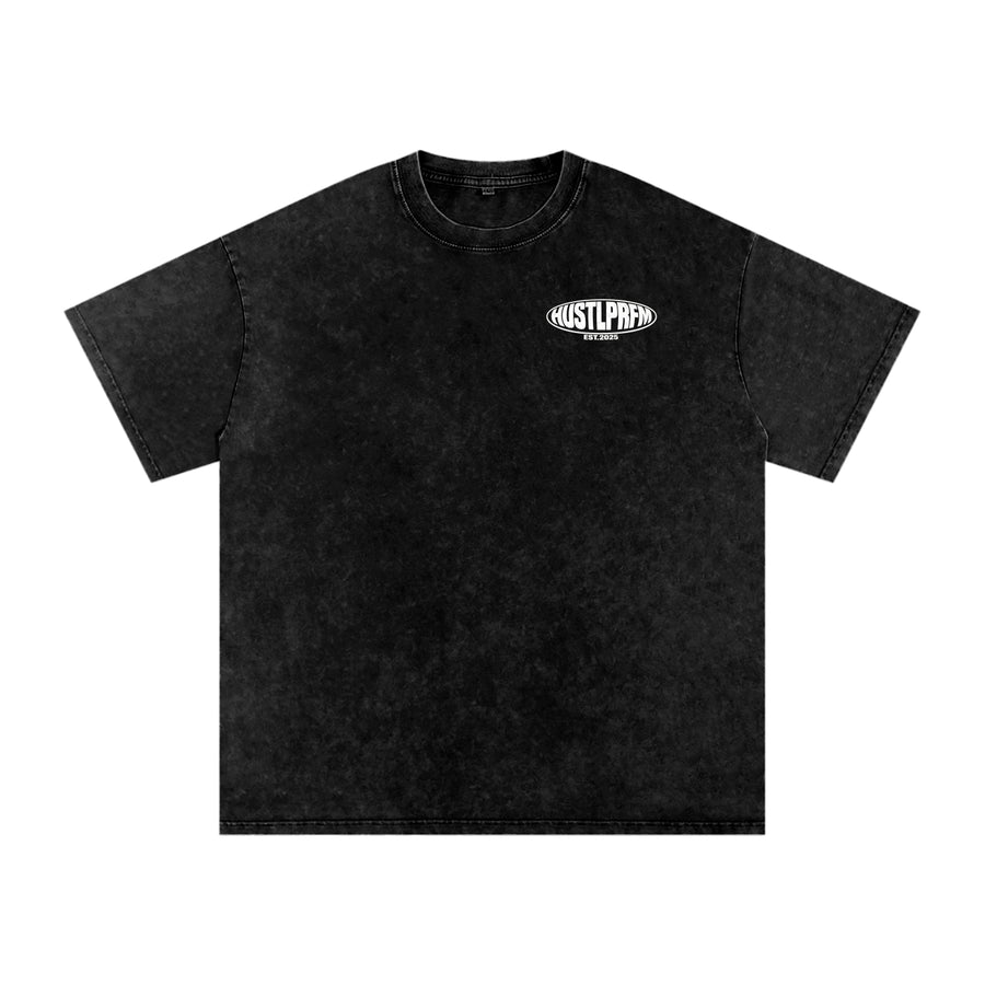 BLACKOUT HUSTLPRFM  Snow-Wash Oversized T-Shirt