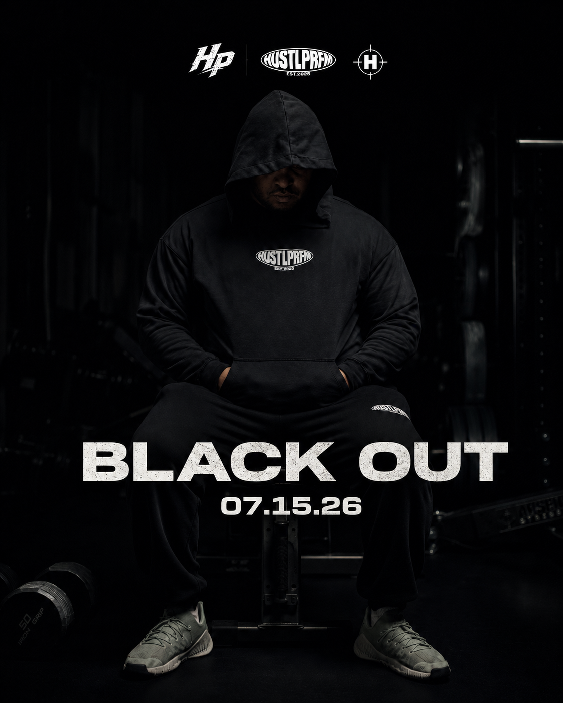 HUSTLPRFM BLACKOUT campaign